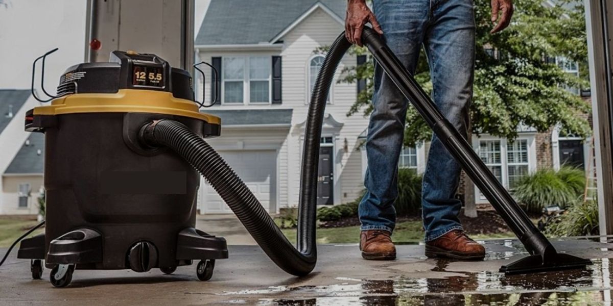 how to use a shop vac for water